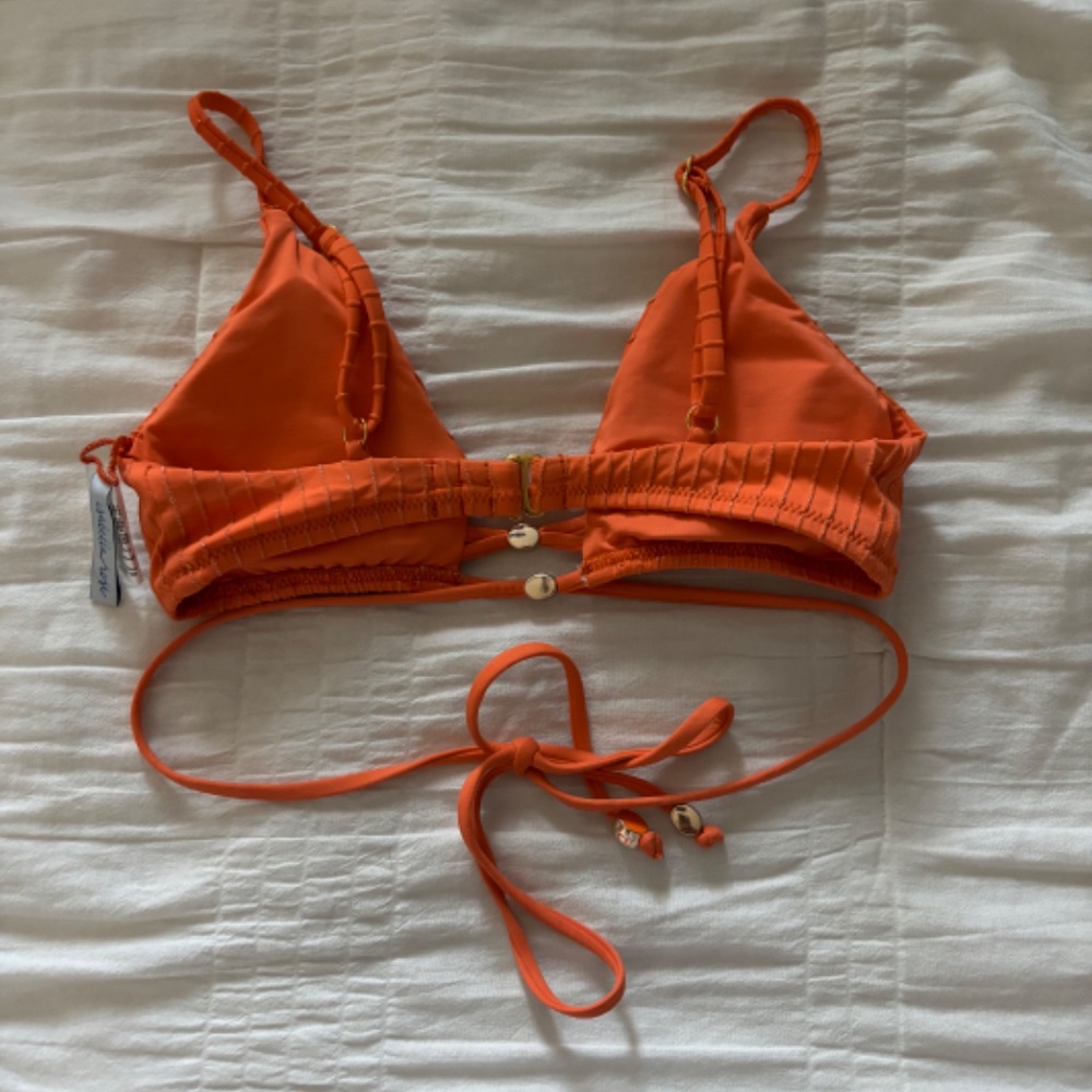 orange beaded bikini - Picture 3 of 9